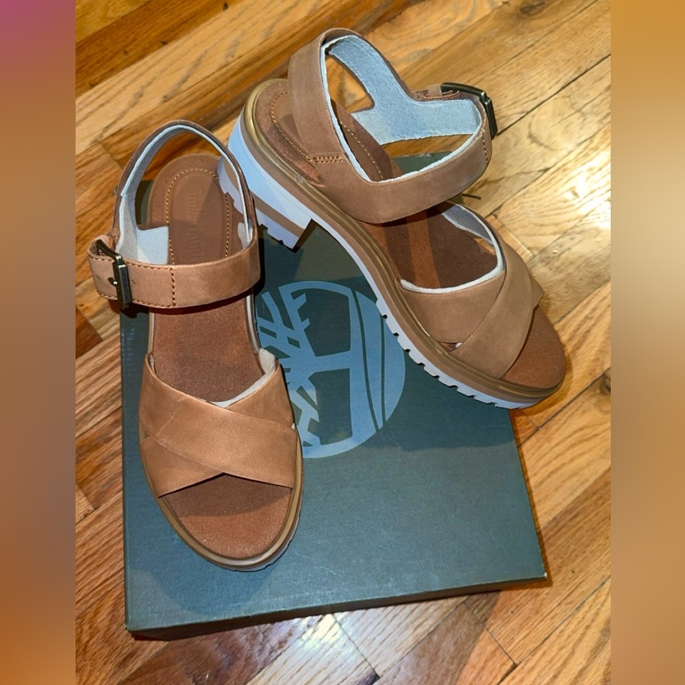 FINAL PRICE NWB Timberland Violet Marsh Backstrap Sandal Rust Newbuck